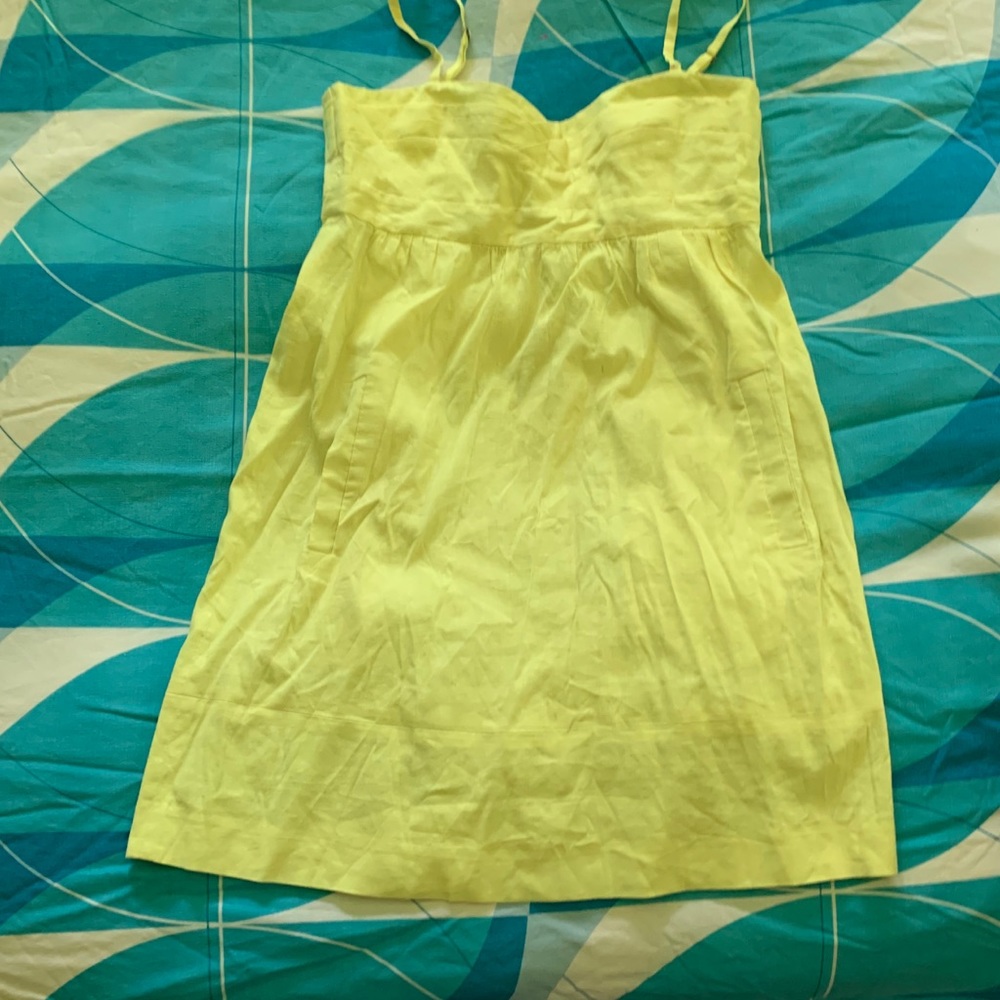 Neon yellow theory summer dress sz2